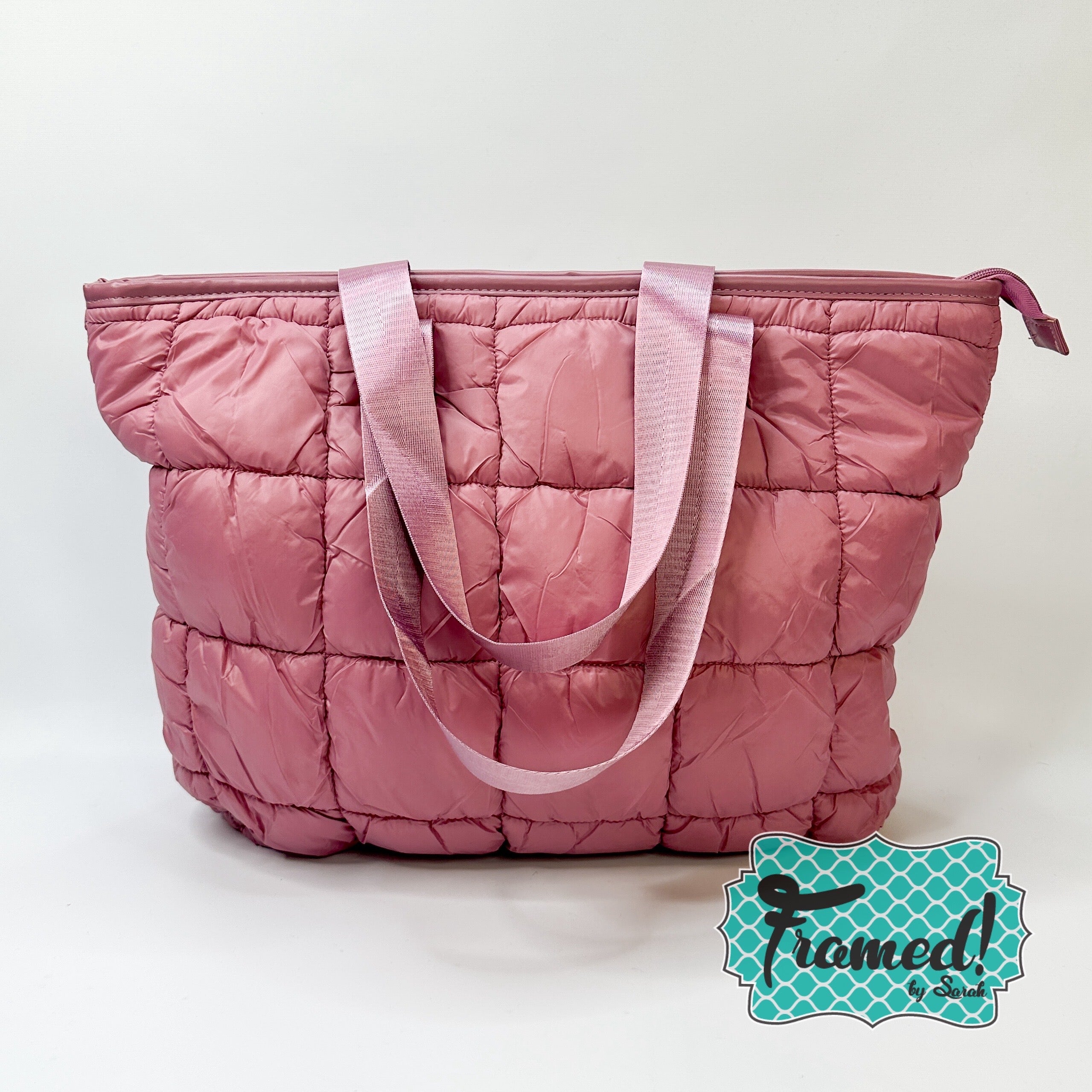 Mauve Puffer Tote