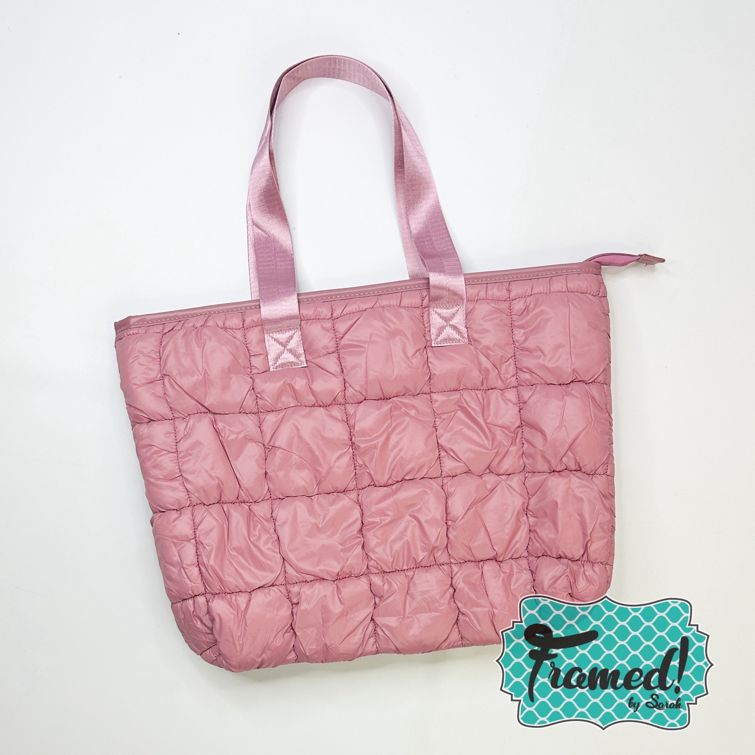 Mauve Puffer Tote