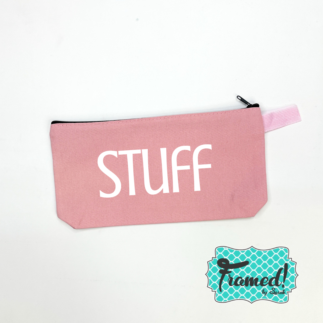 Mauve Personalized Canvas Bag
