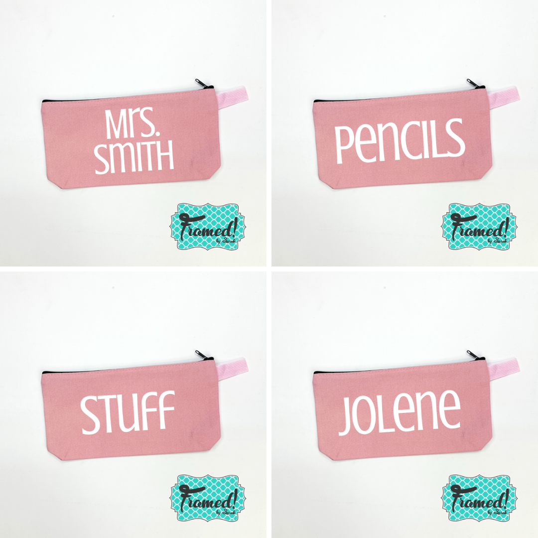 Word for Mauve Personalized Pouch (Must be in Cart to Pay for Monogram)