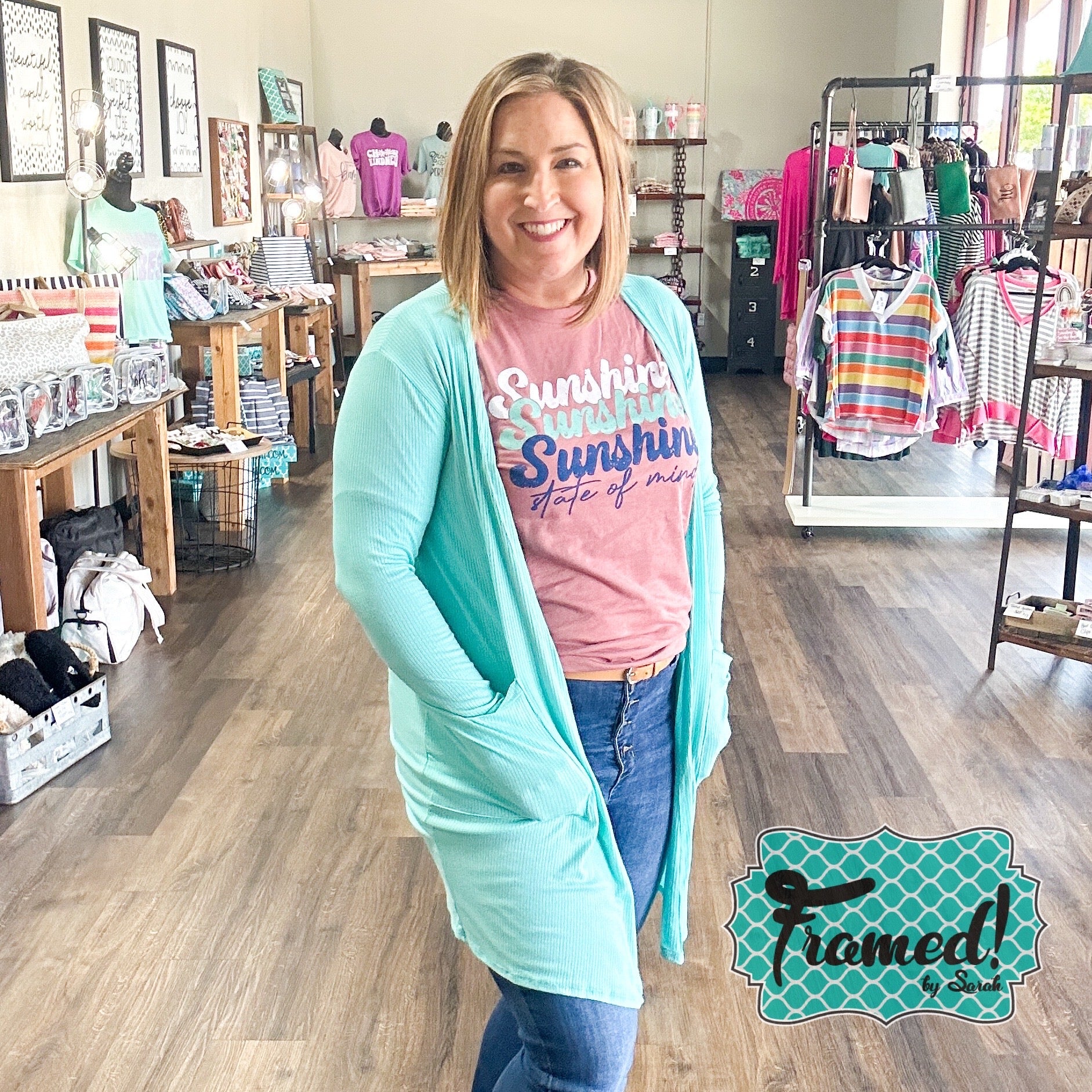 Aqua Sweetheart Cardigan