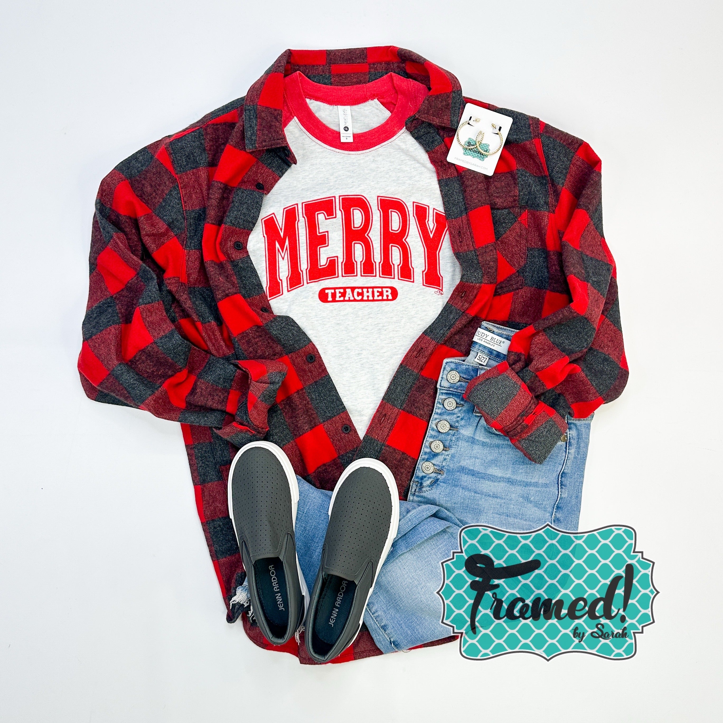 Red & Black Long Sleeve Flannel