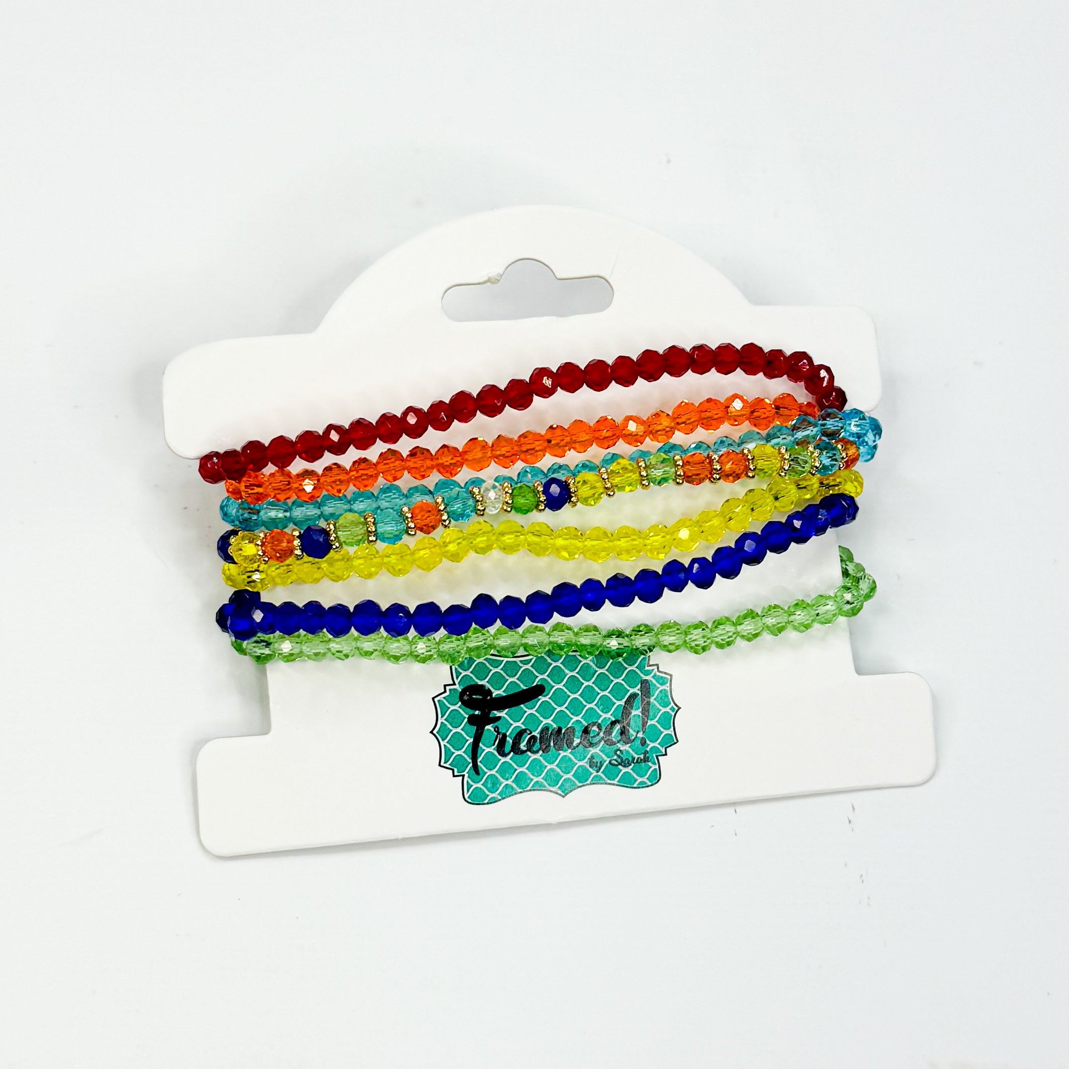 Multi Colored Thin Bracelet Stack