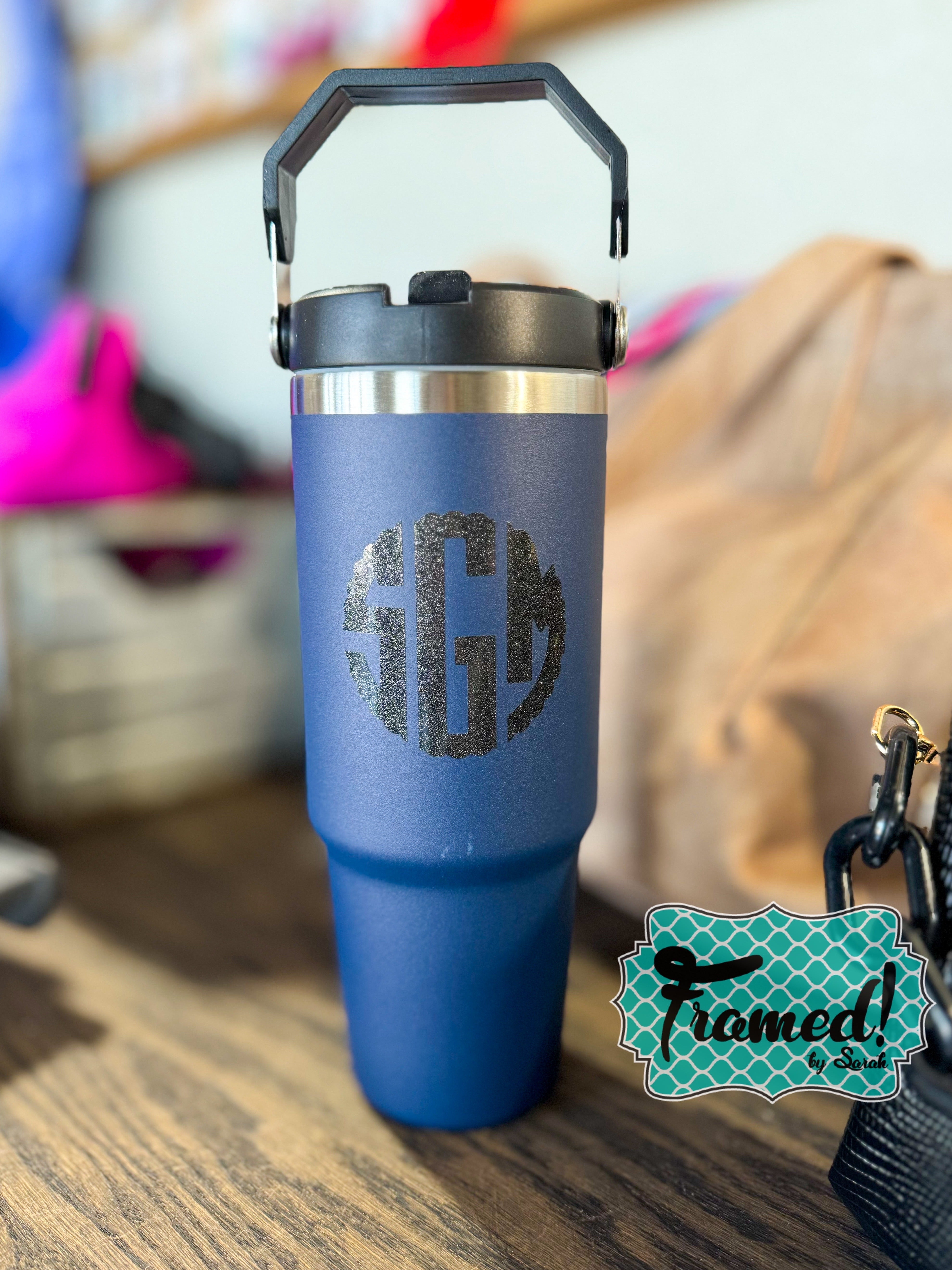 Navy 30 oz Matte Tumbler