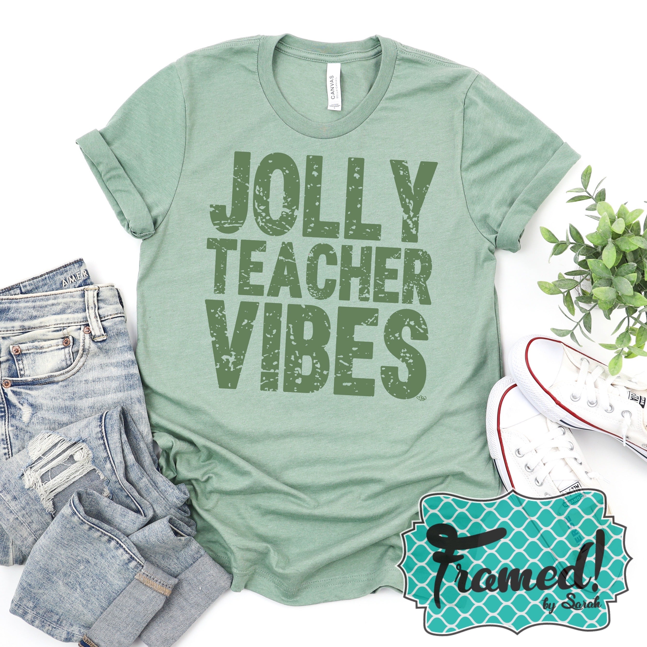 "Jolly Teacher Vibes" Graphic Tee
