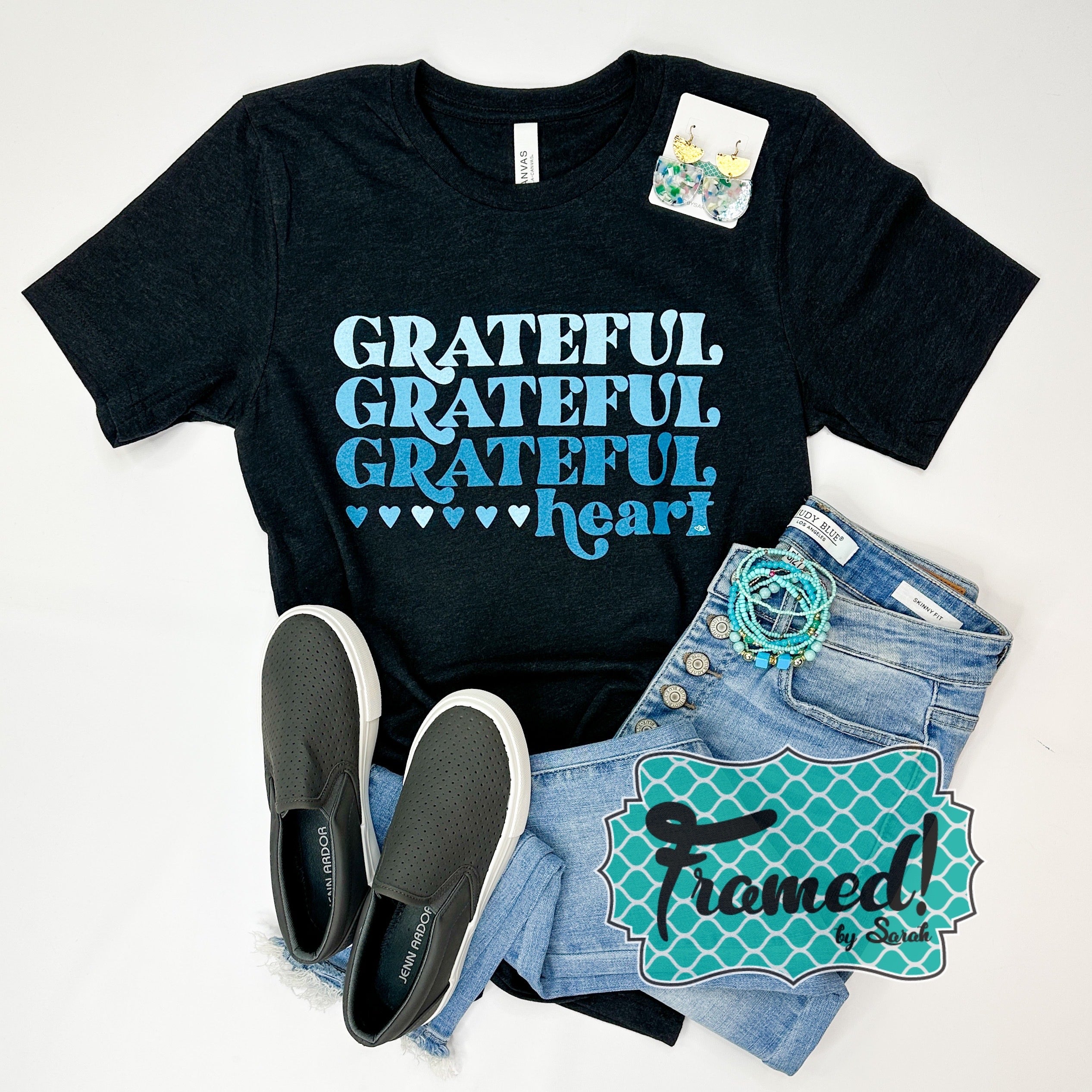 Grateful Heart Graphic Tee (M, L & XL only)