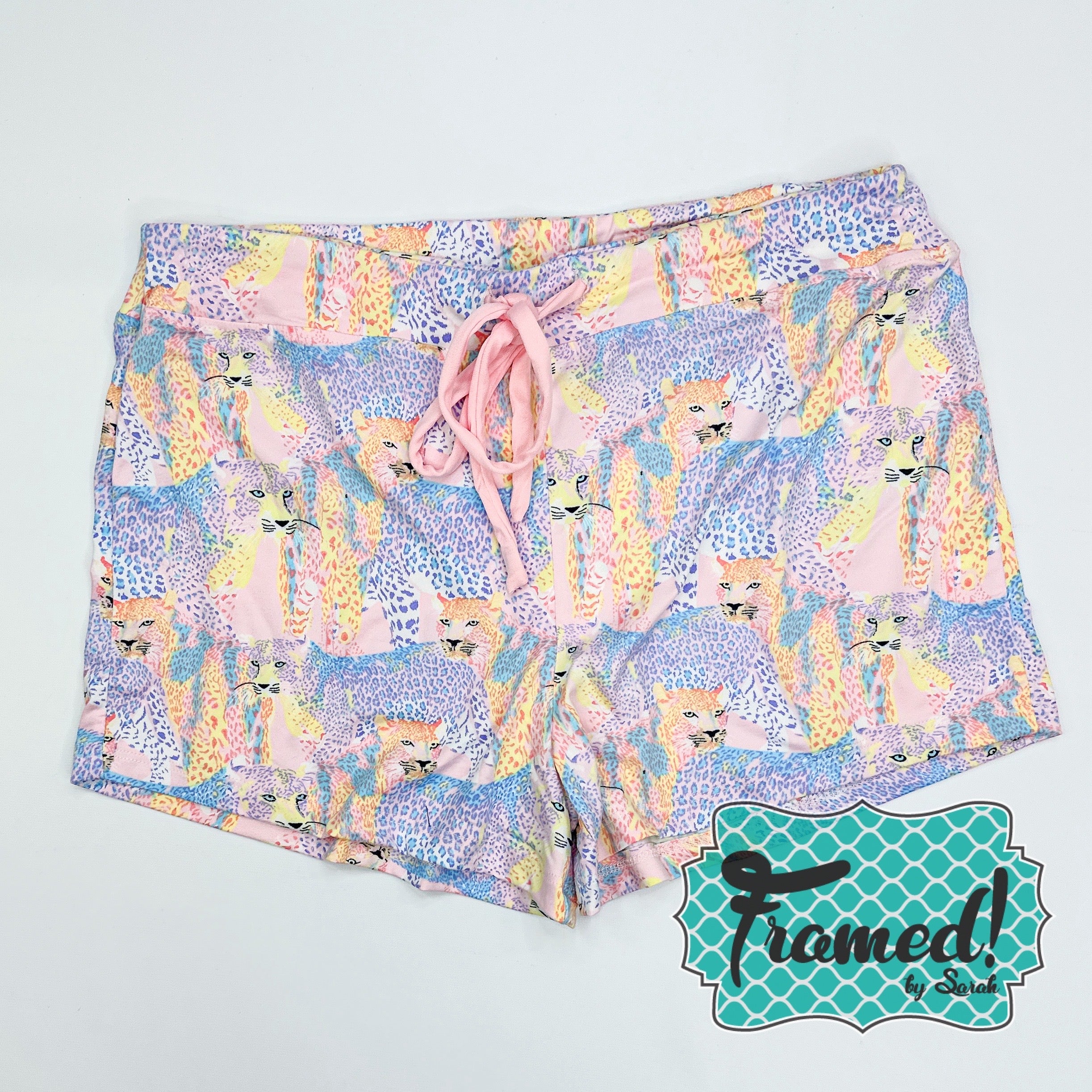 Pastel Cheetah Pajama Shorts
