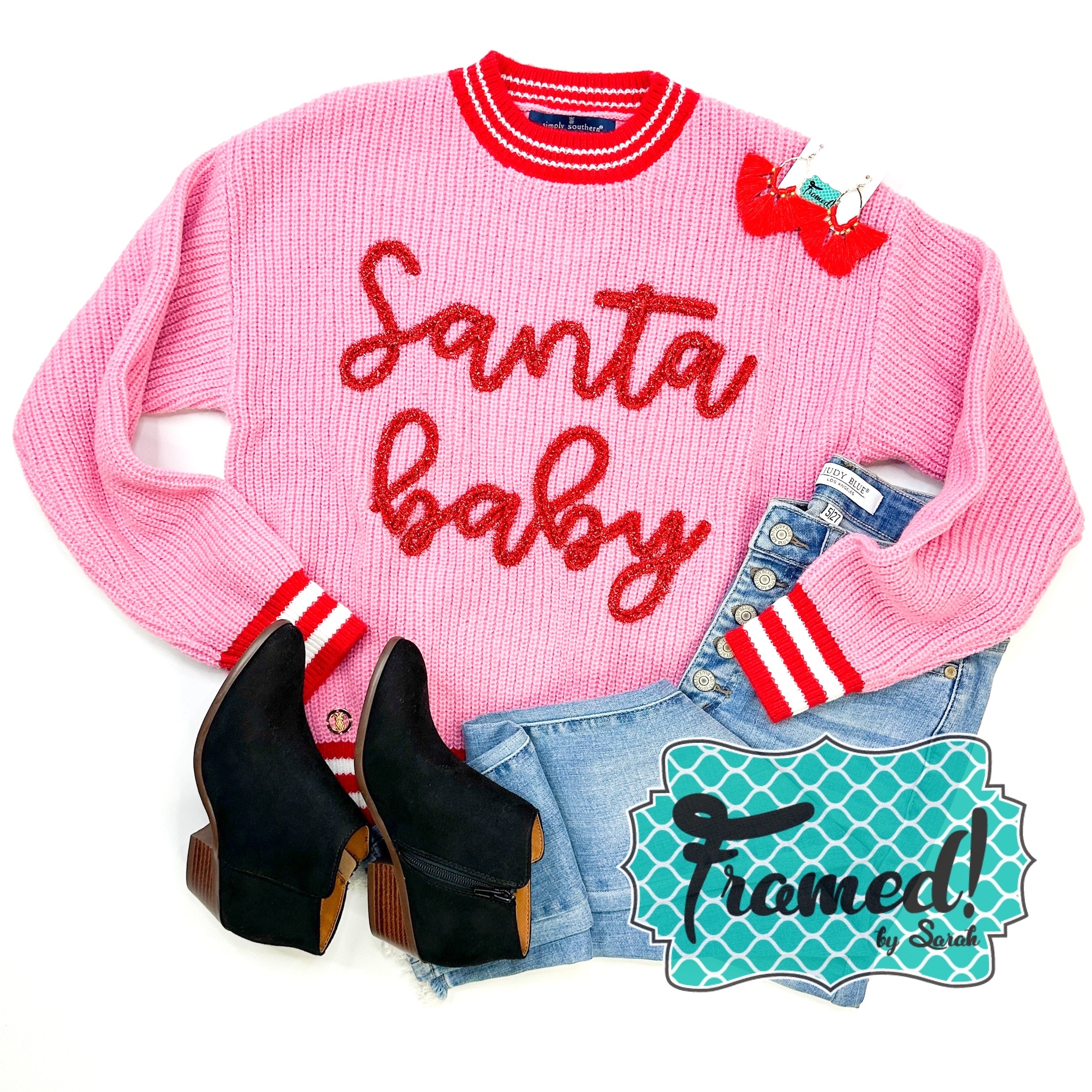 Pink 'Santa Baby' Sweater