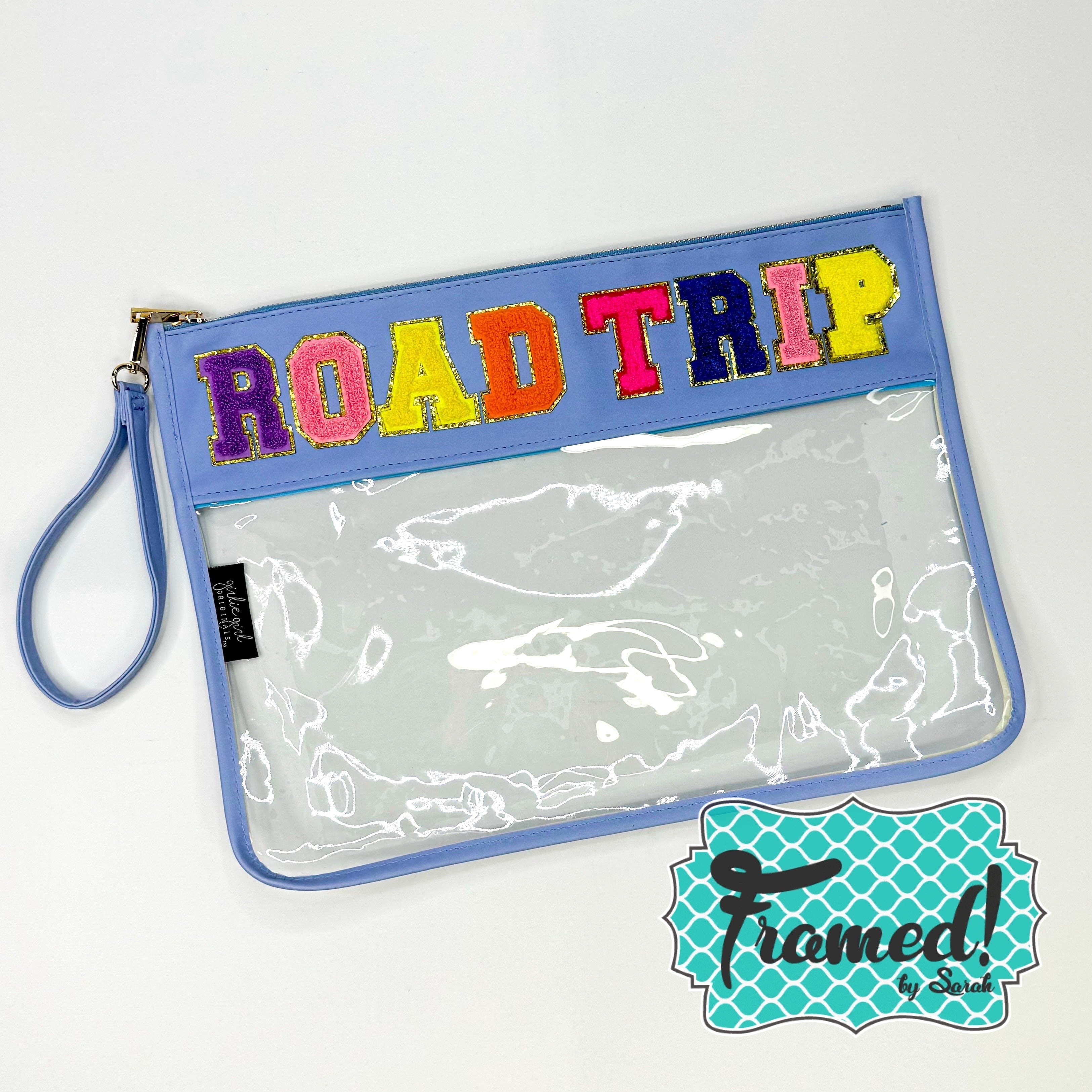 ROAD TRIP Clear Zipper Bag