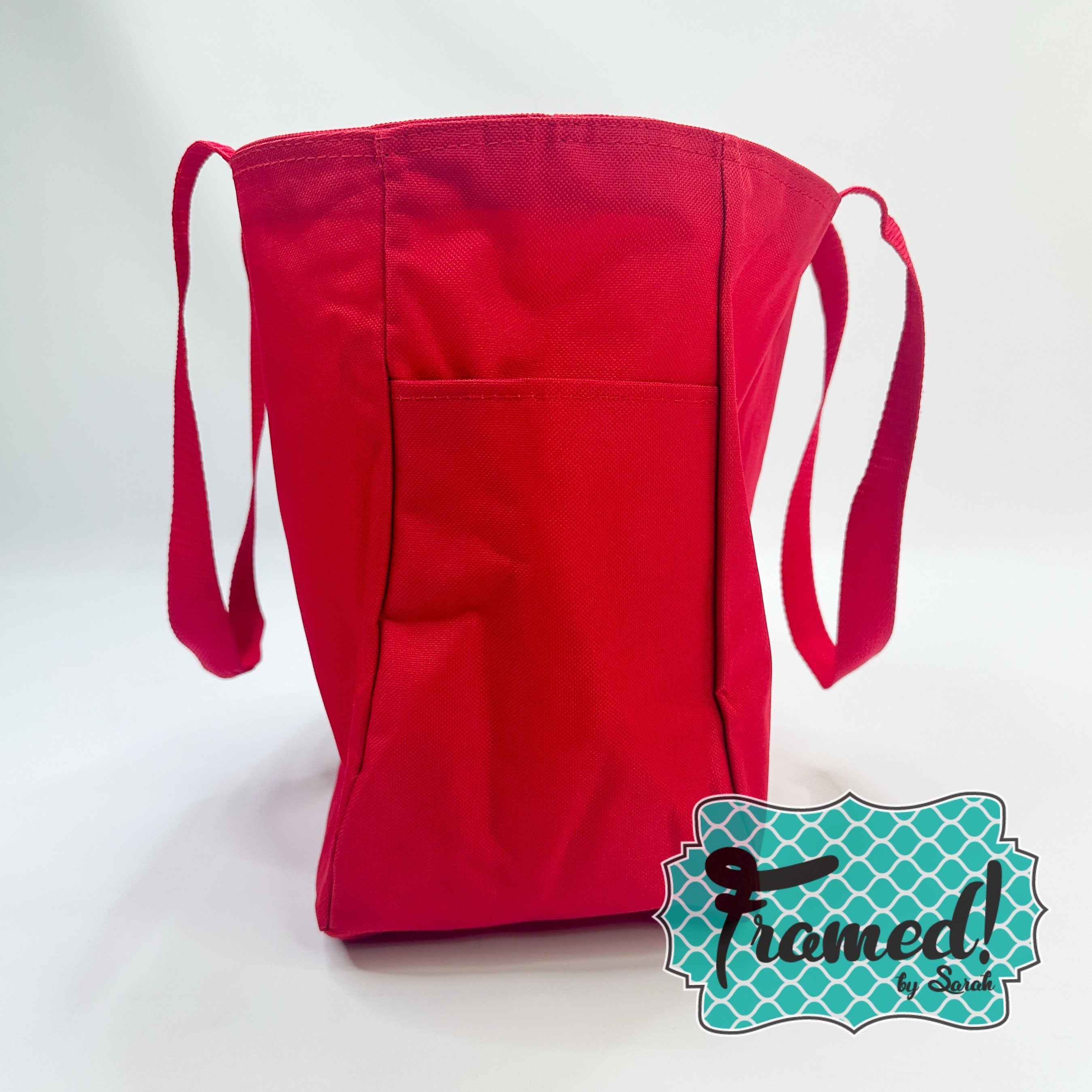 Red Canvas Tote Bag
