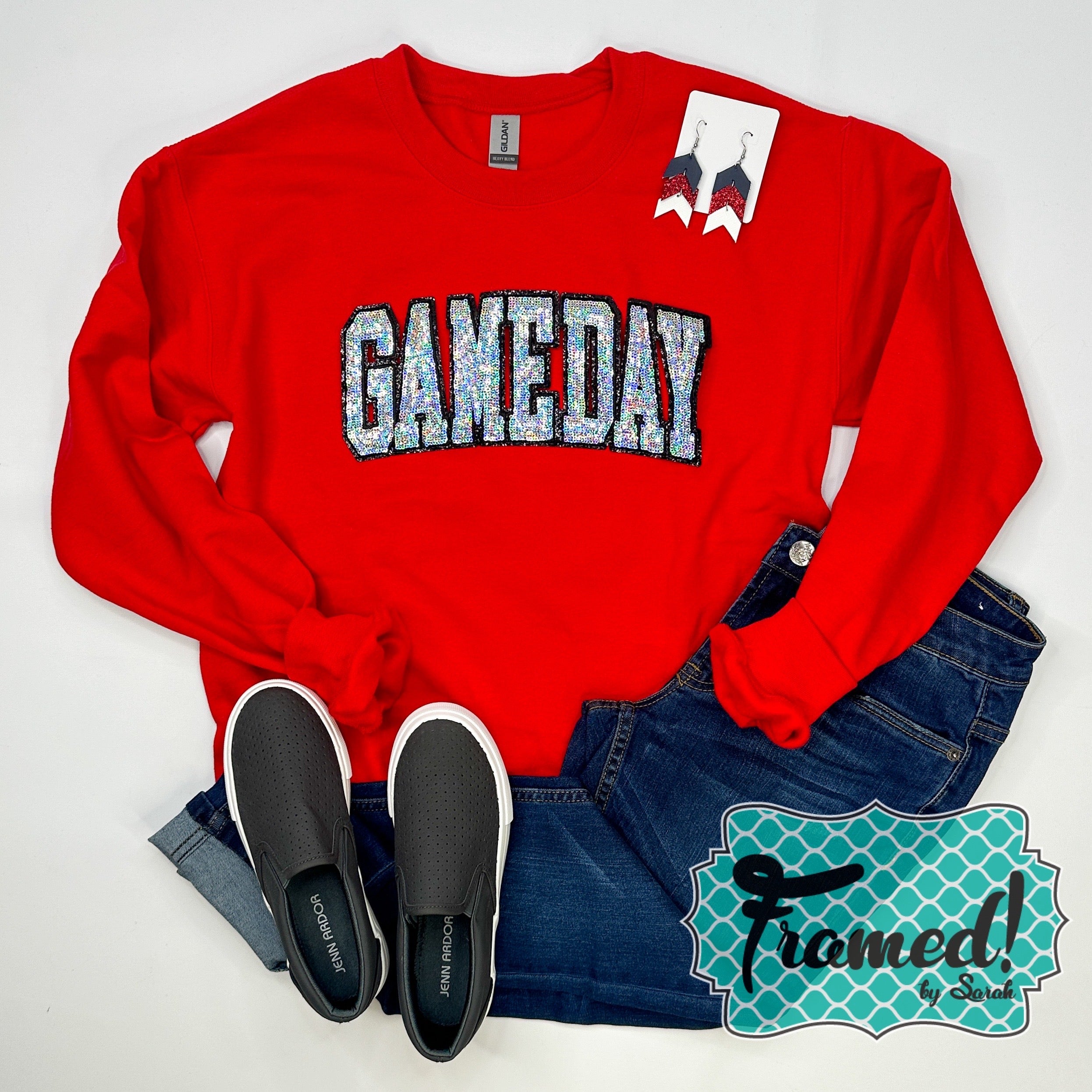 Glitter Game Day Sweatshirt