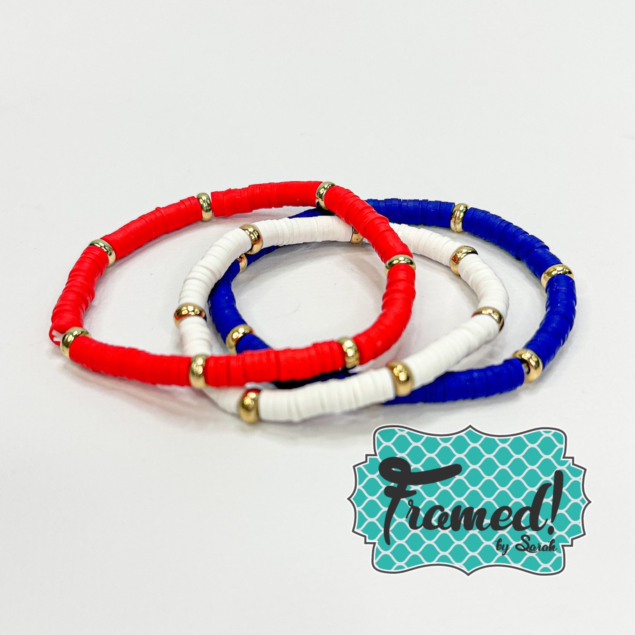 Red White & Blue Bracelet Set