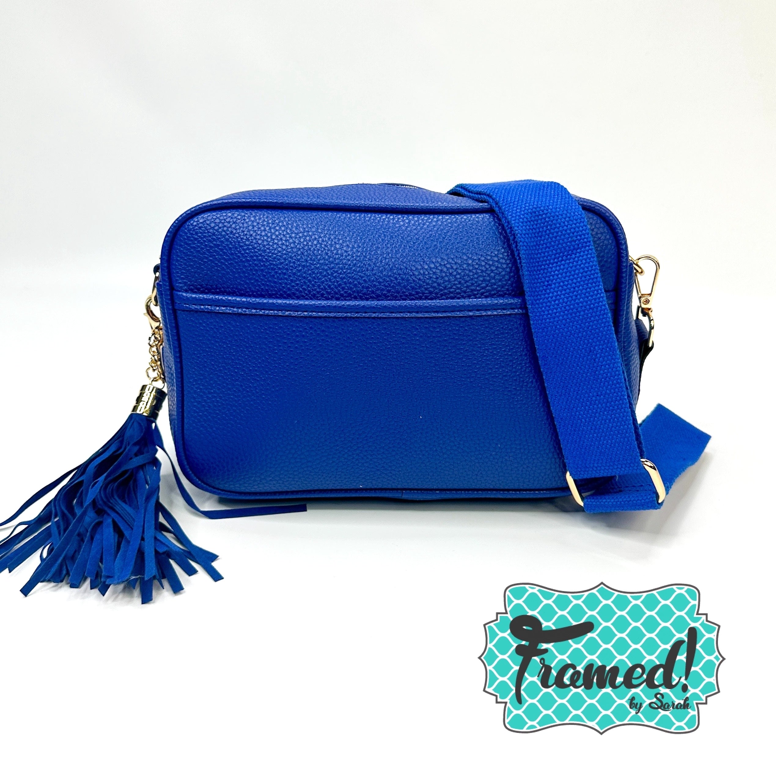 Royal Blue Camera Crossbody Purse