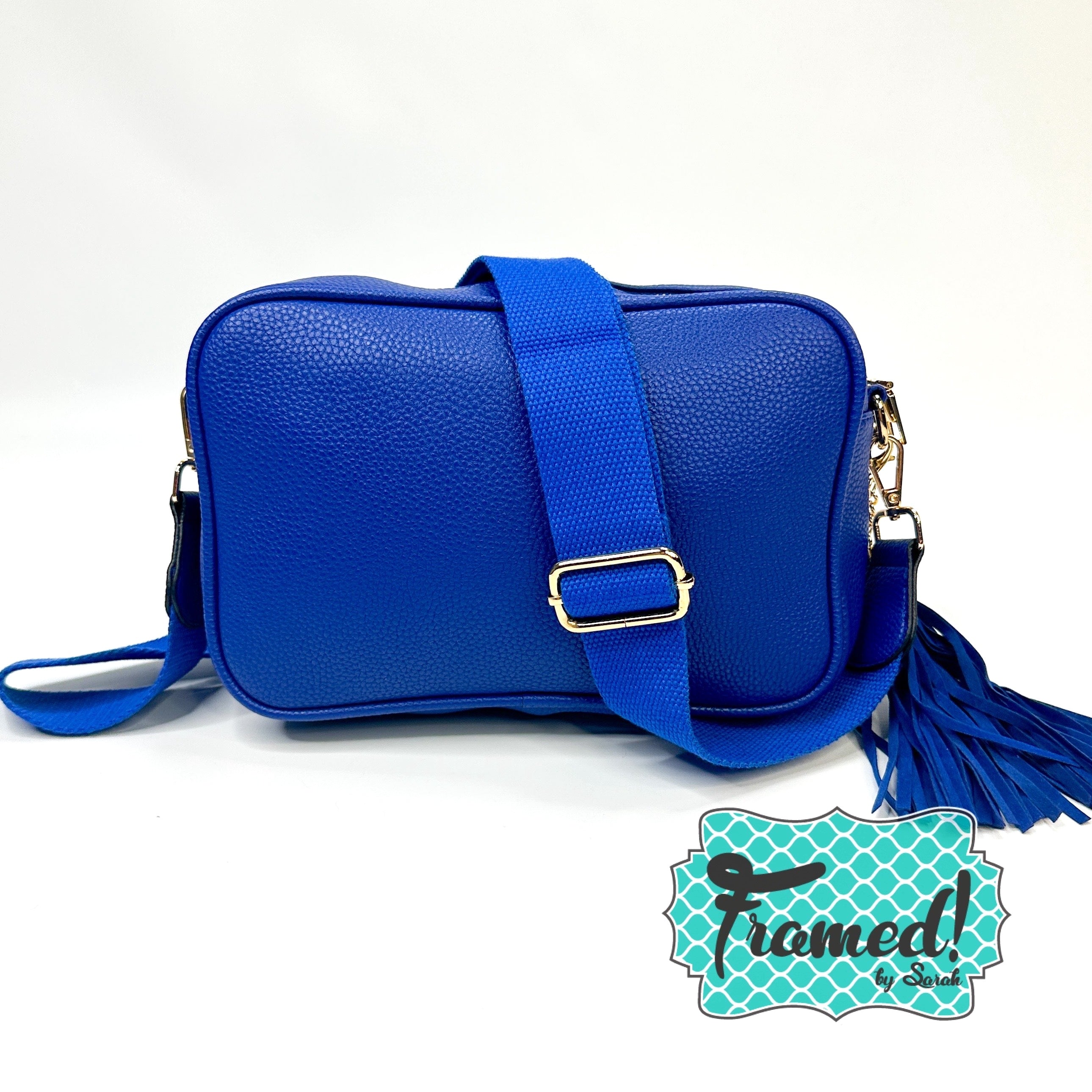 Royal Blue Camera Crossbody Purse