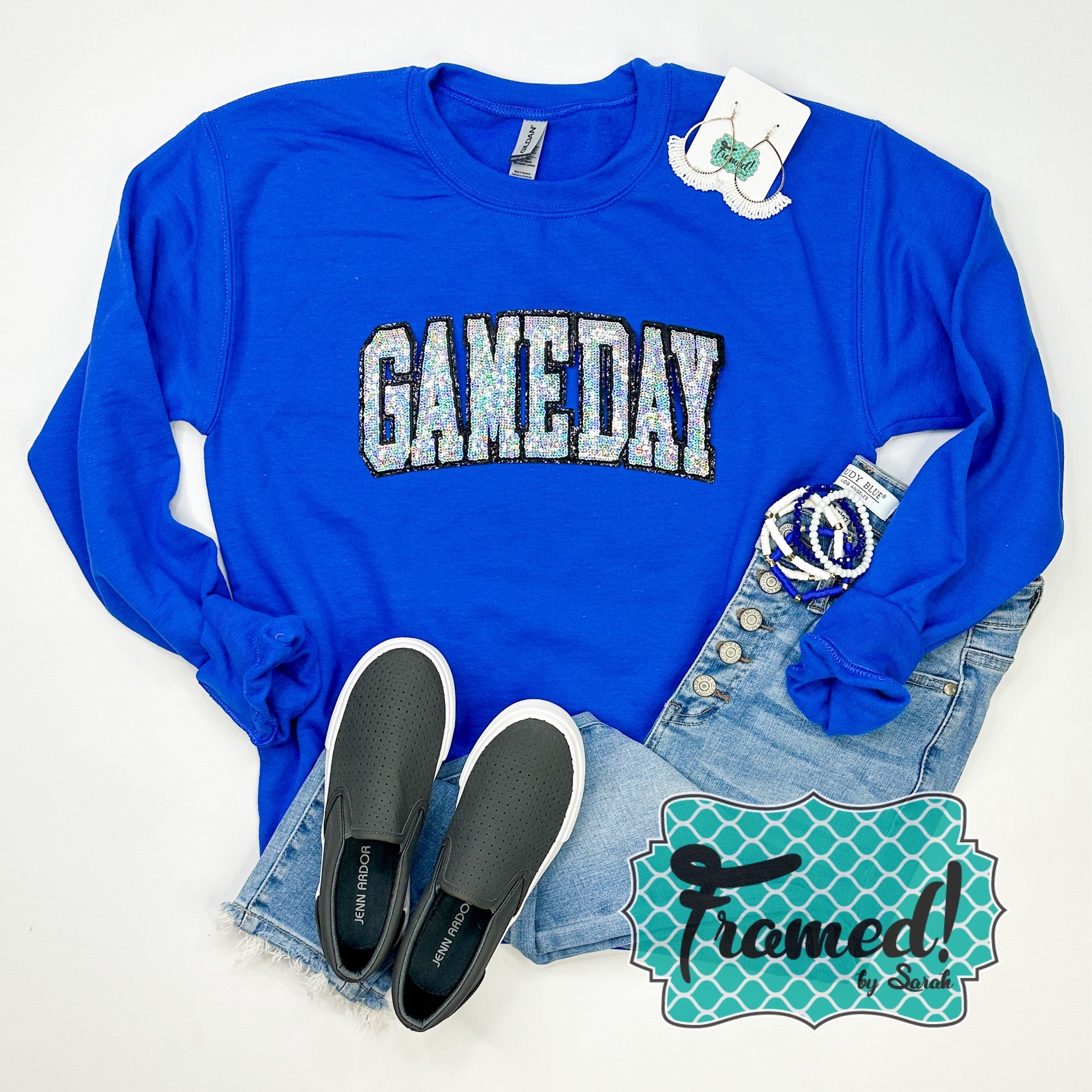 Glitter Game Day Sweatshirt