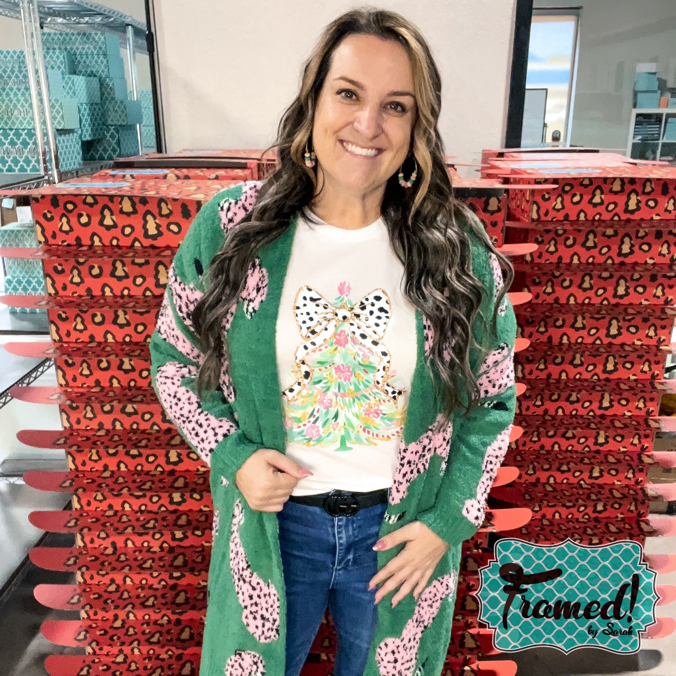 Green Wild About It Leopard Cardigan
