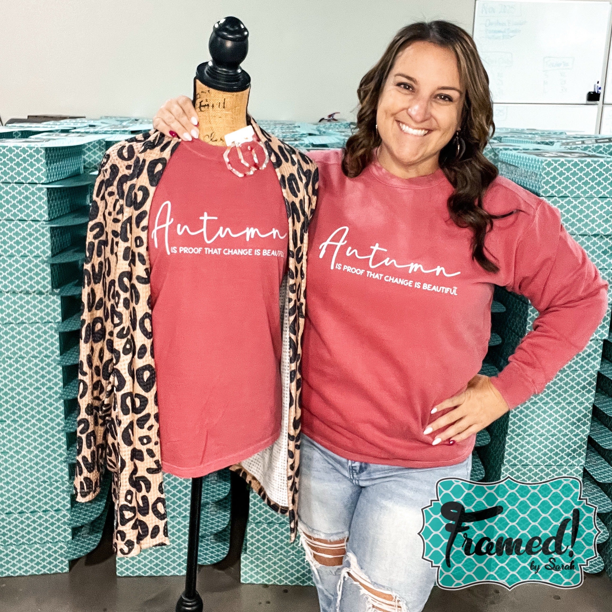 Crimson 'Autumn is Proof that Change is Beautiful' Sweatshirt