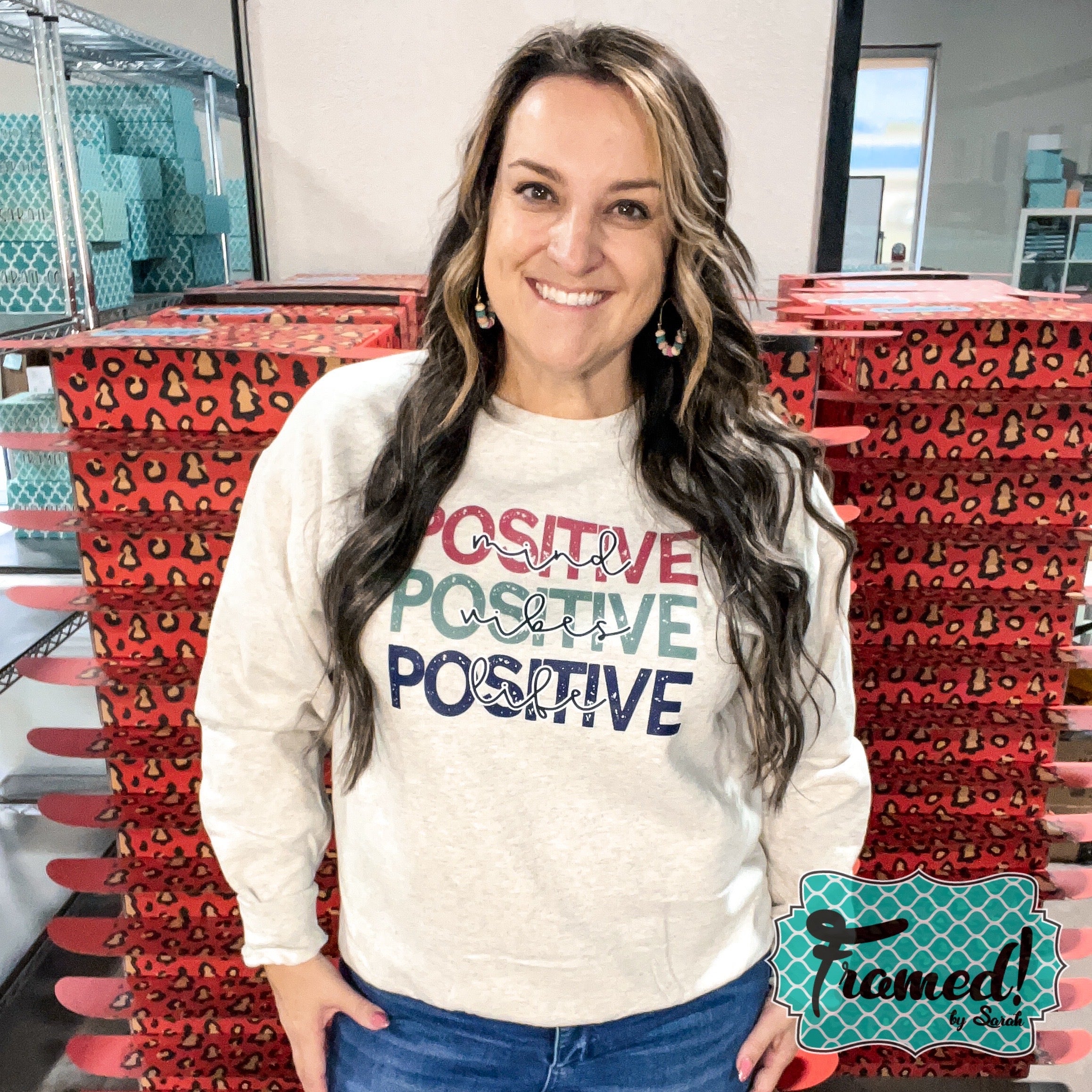 "Positive Mind, Positive Vibes, Positive Life" Sweatshirt