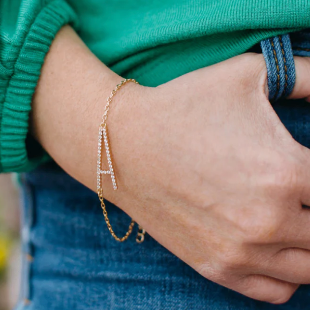 Gold Initial Bracelet