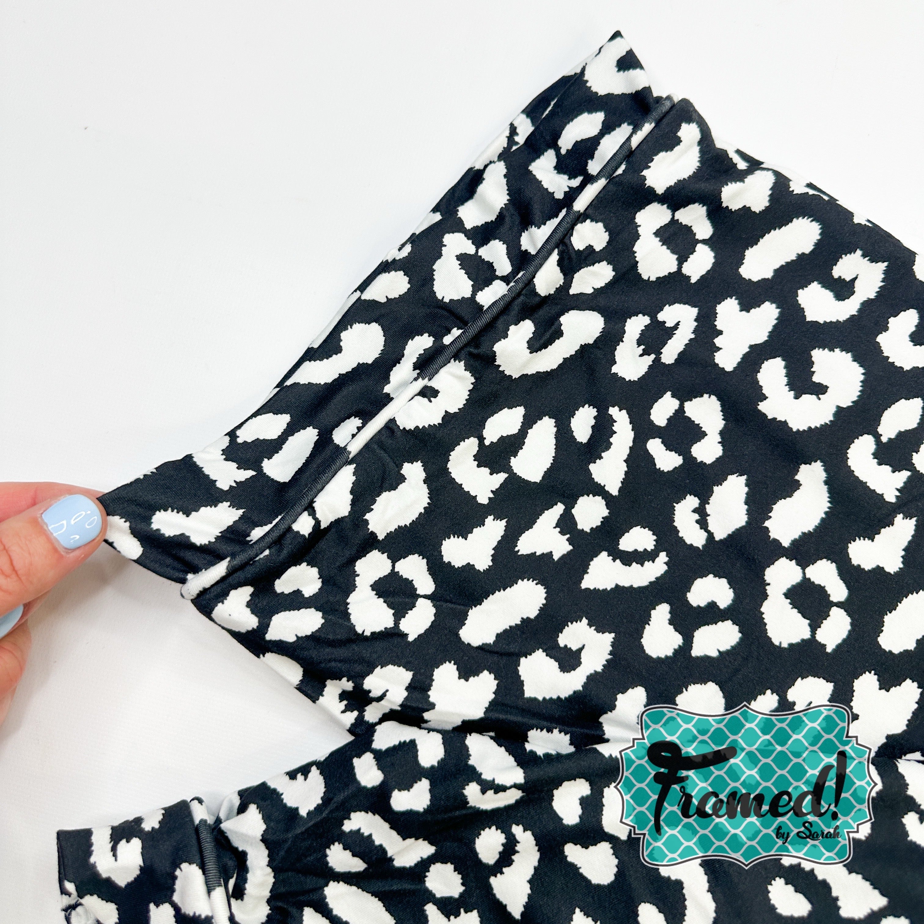 Black & White Leopard Pajama Pants