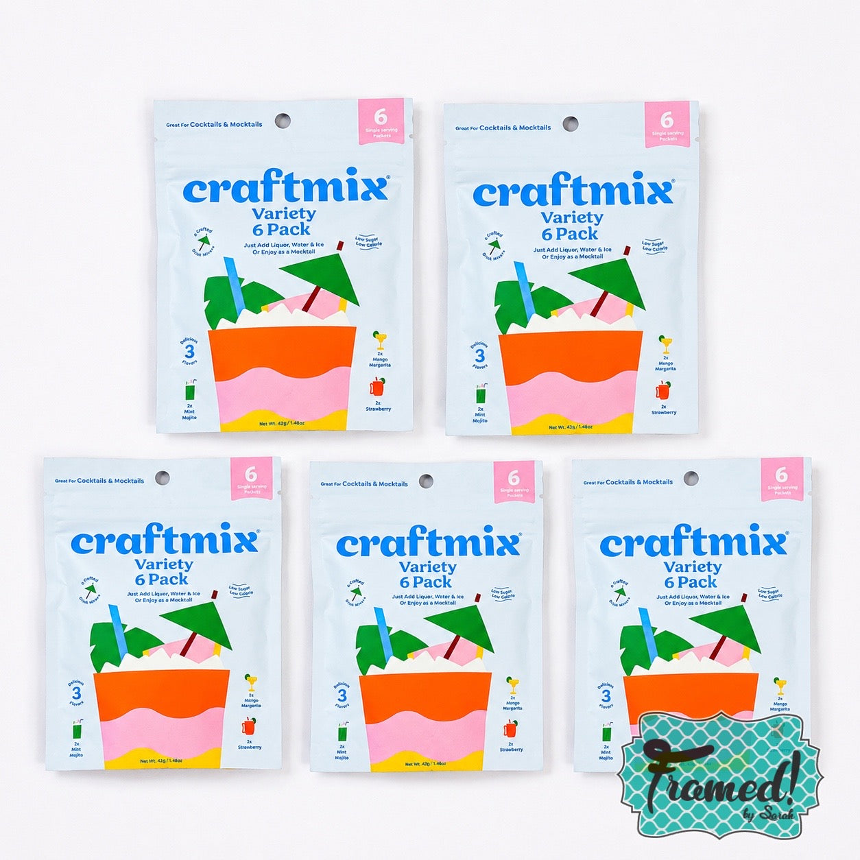 SET OF 5 CraftMix Variety Pack Cocktail Mixers