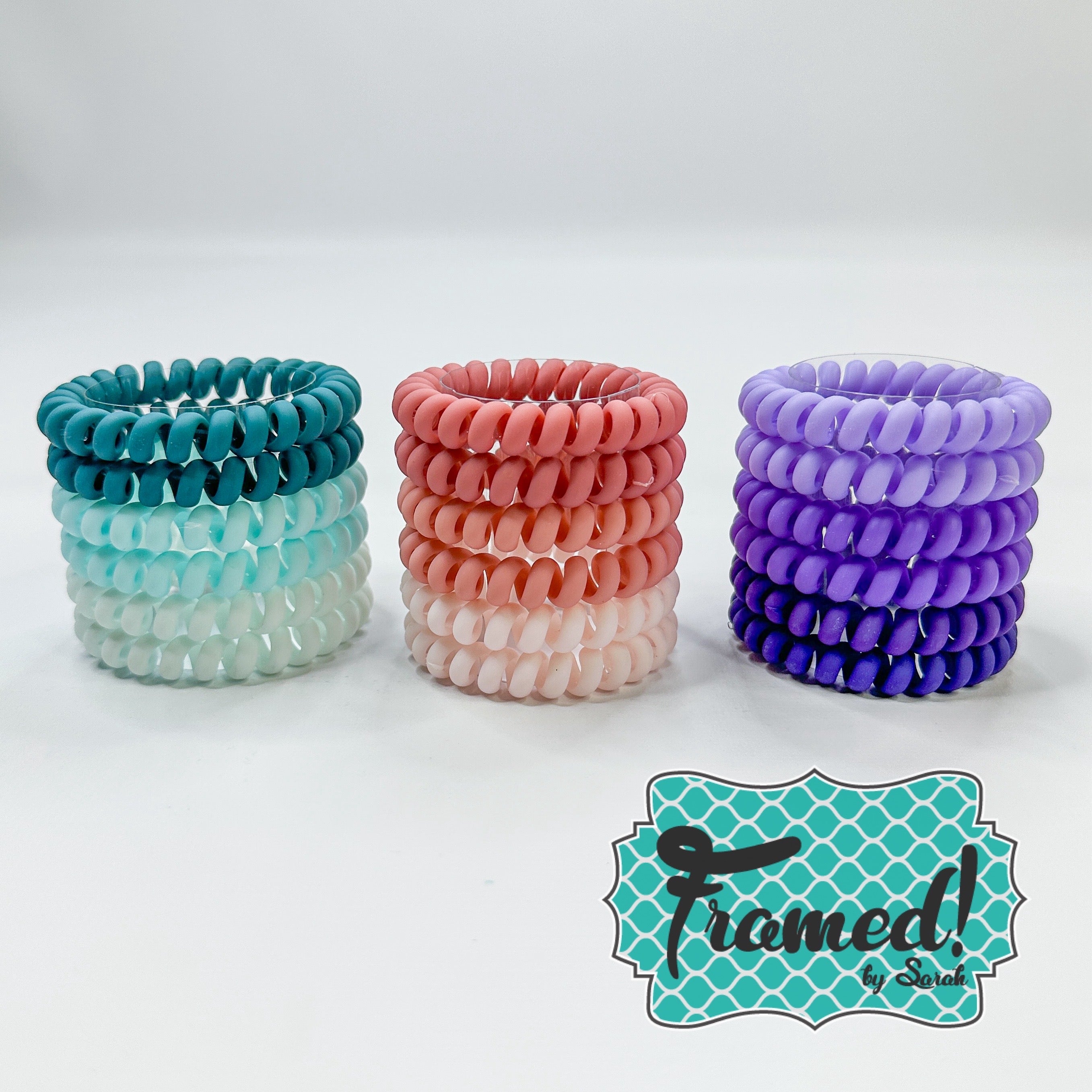 Set of 6 Colorful Hair Ties