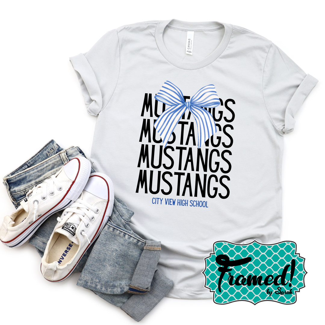 Team Name with Bow Spirit Tees