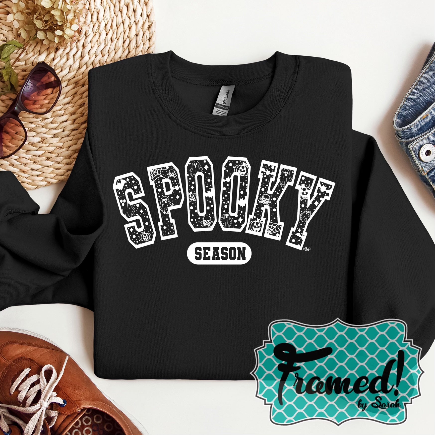 Black 'Spooky Season' Sweatshirt