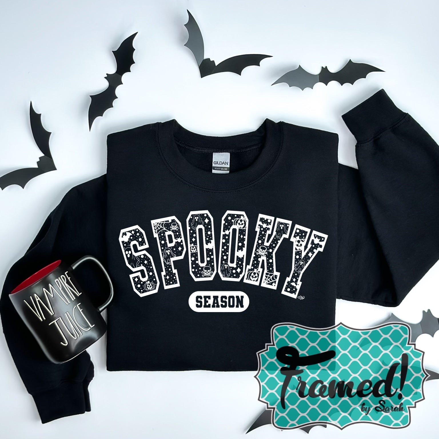 Black 'Spooky Season' Sweatshirt