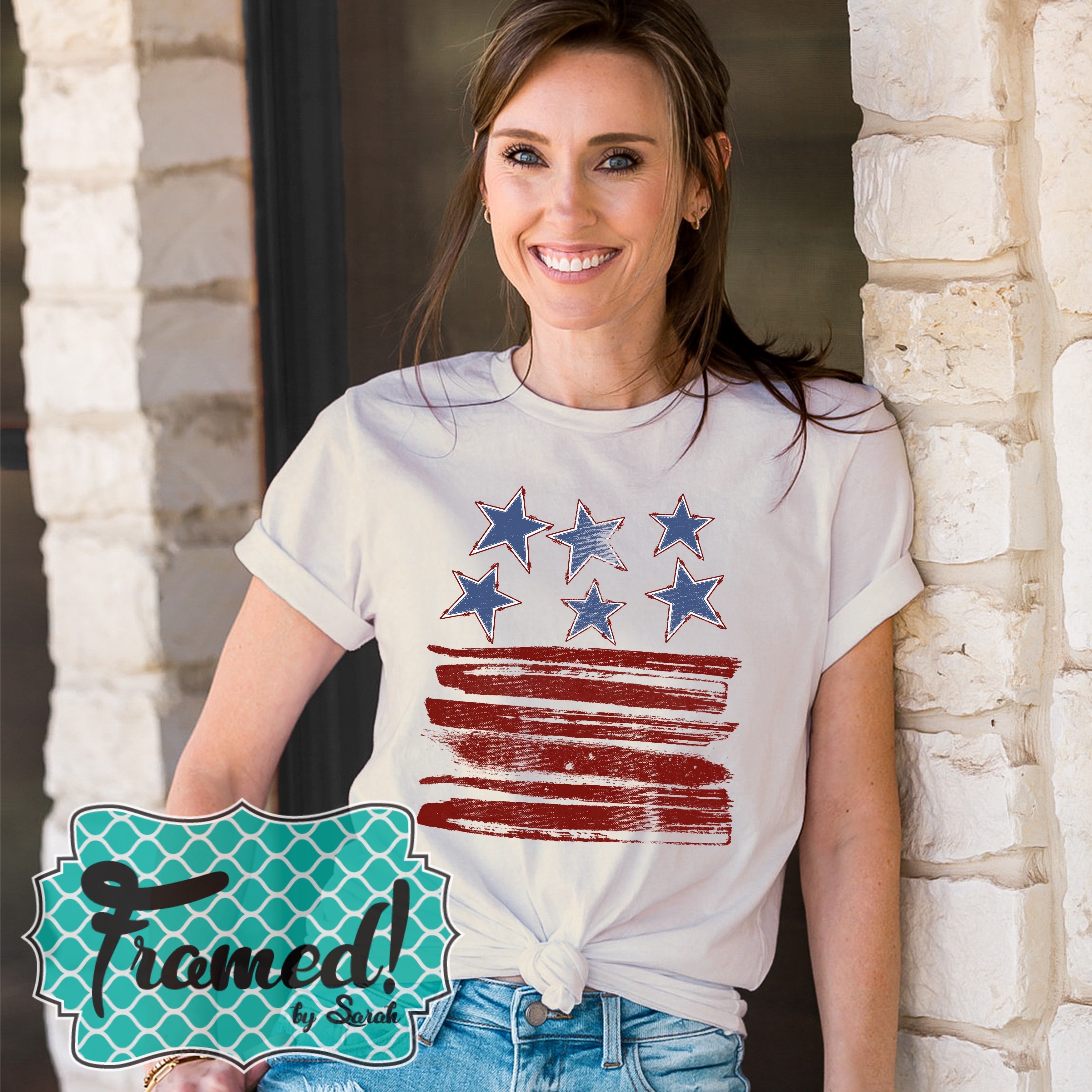 Stars & Stripes Graphic Tee (Sm, Md & 2X only)