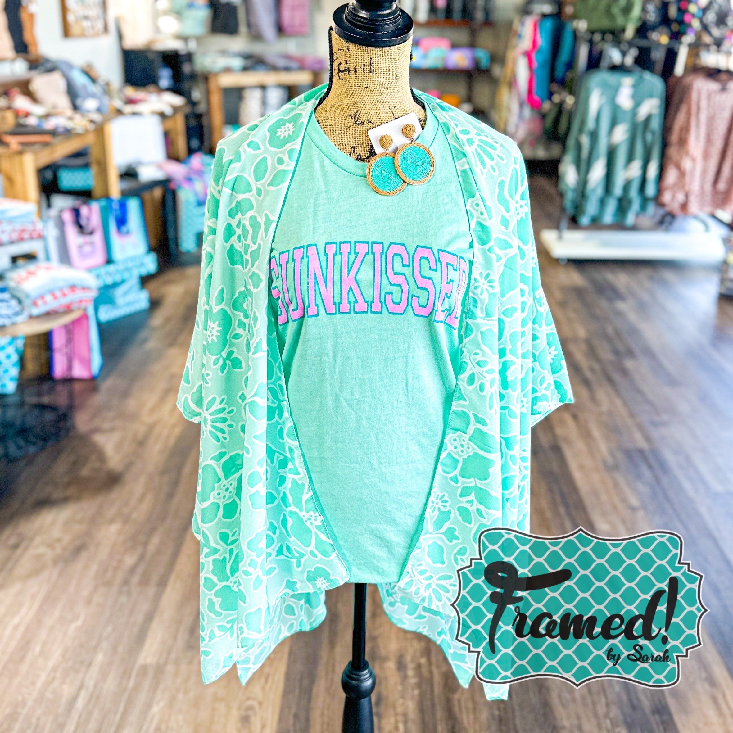 Ocean Breeze Mint Kimono