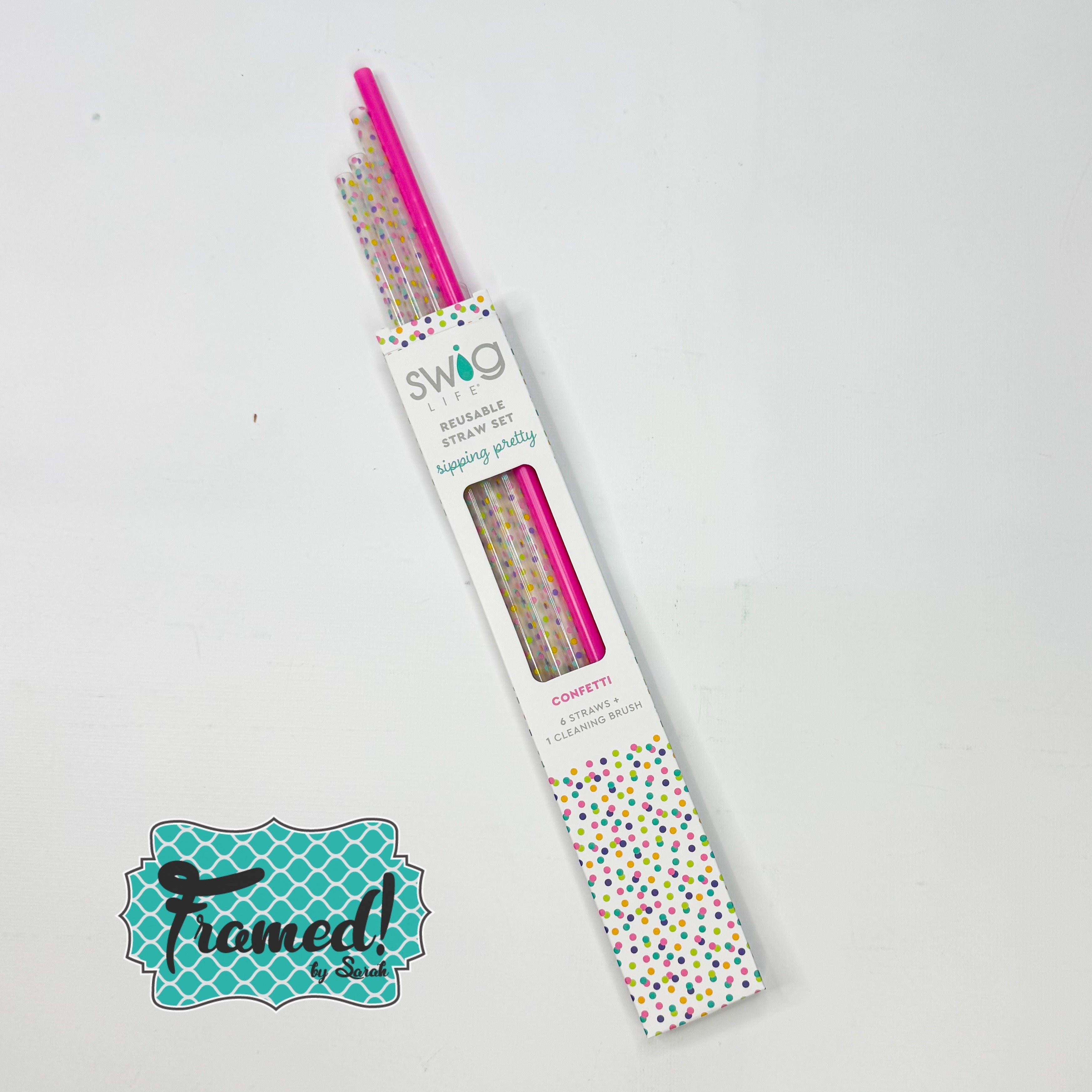 Swig Reusable Straw Set - Confetti