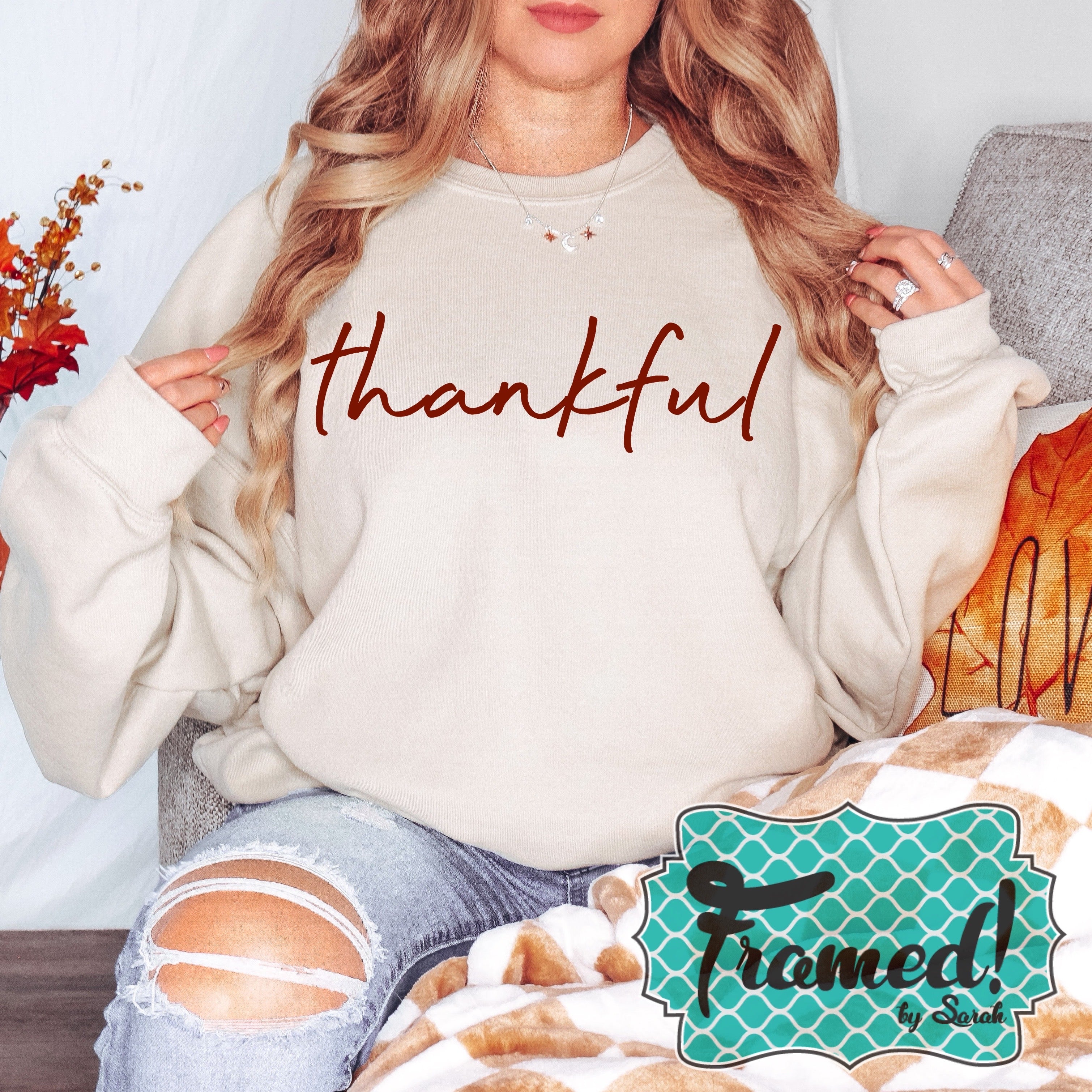 'Thankful' Sweatshirt (2X & 3X only)