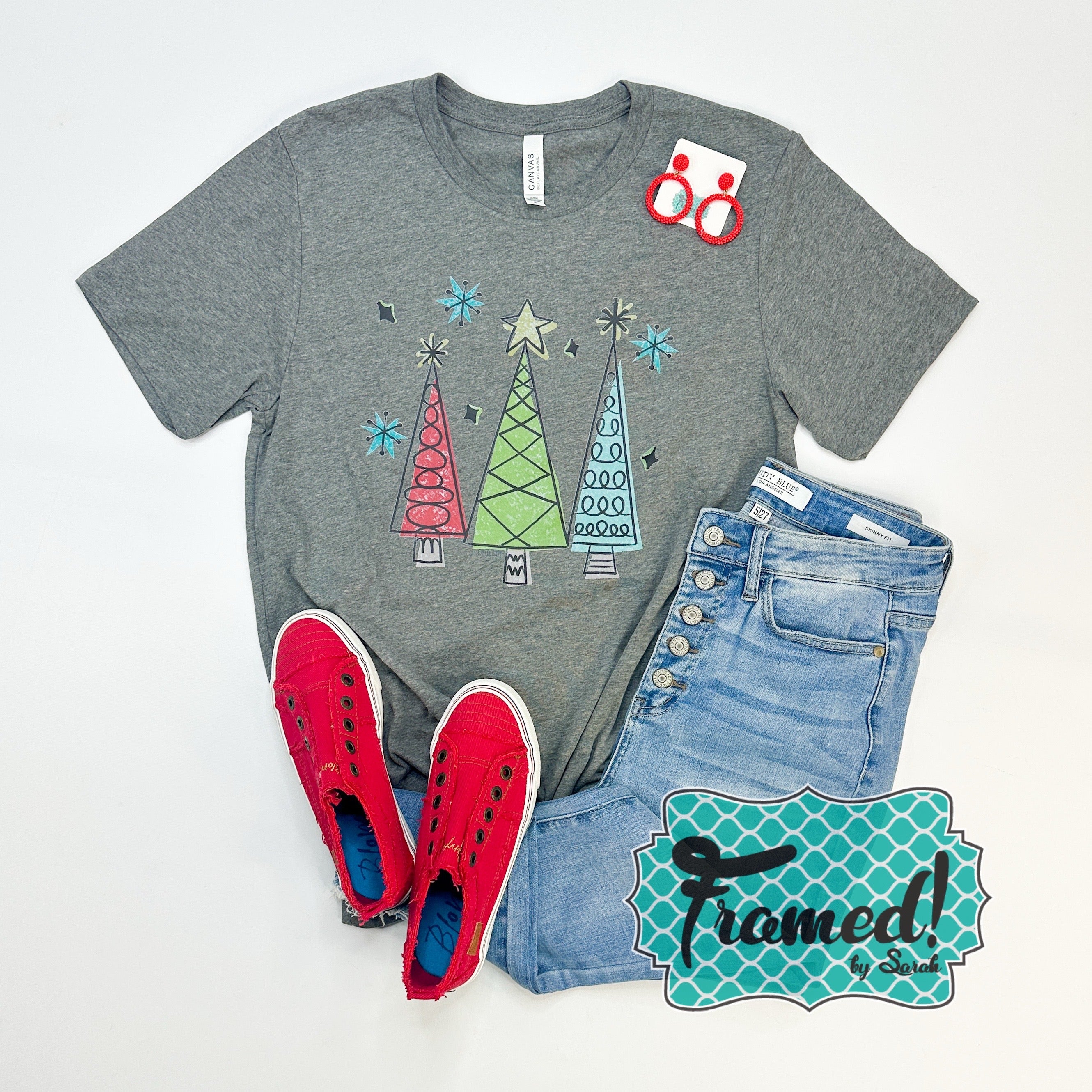 "Whimsy Christmas Trees" Graphic Tee