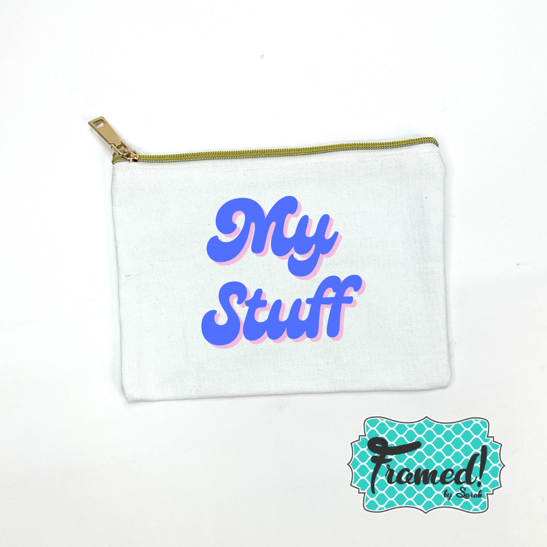 White Personalized Canvas Bag