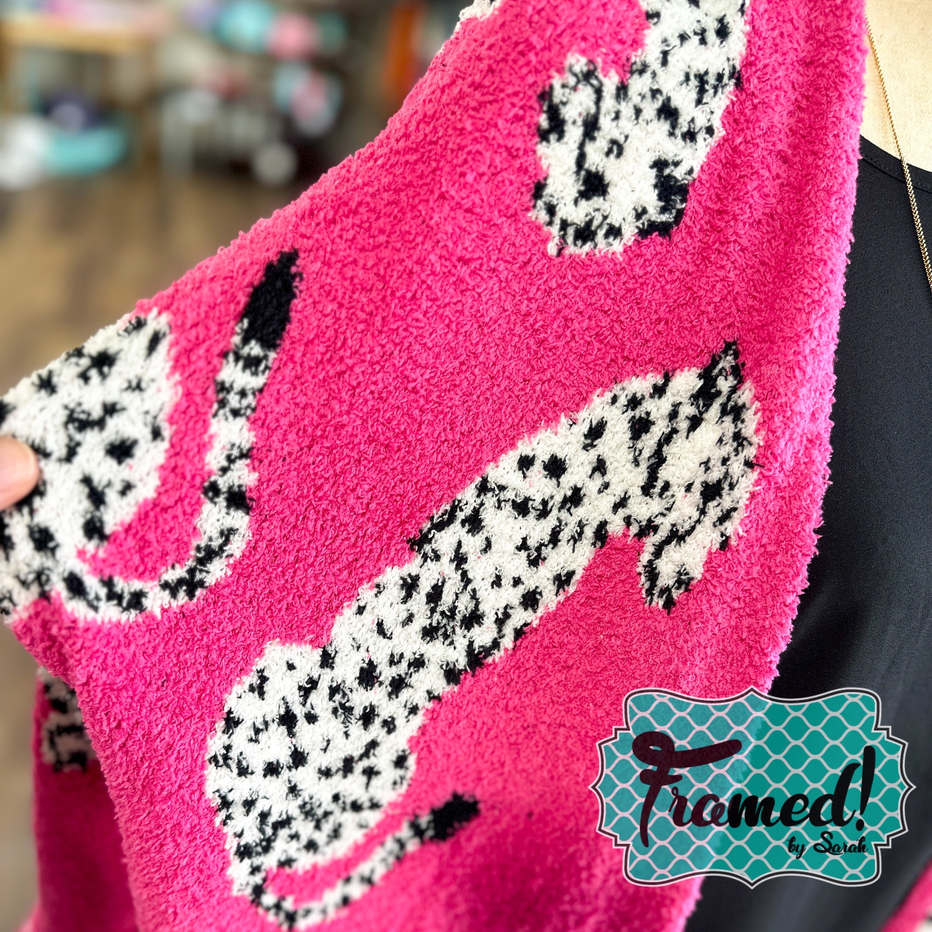 Pink Wild About It Leopard Cardigan