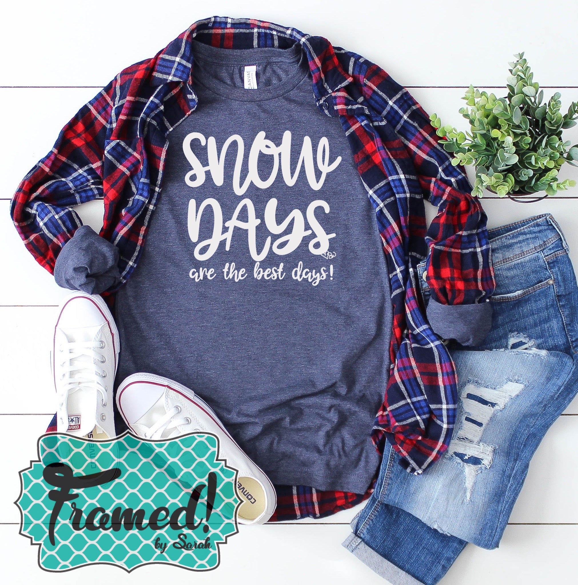 Snow Days are the Best Days Graphic Tee (Small only)