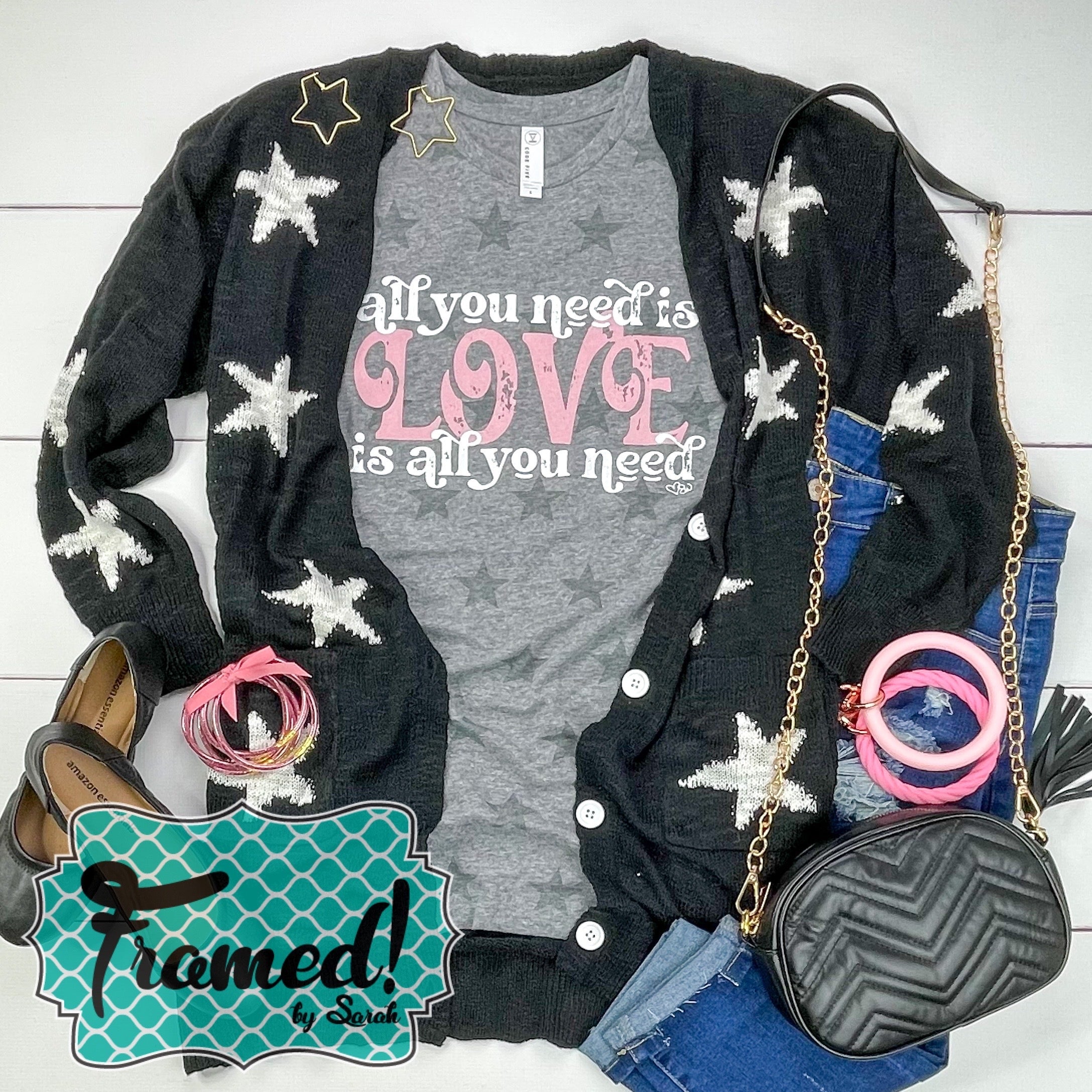 All You Need Is Love Star Tee (Sm, Md & XL only)