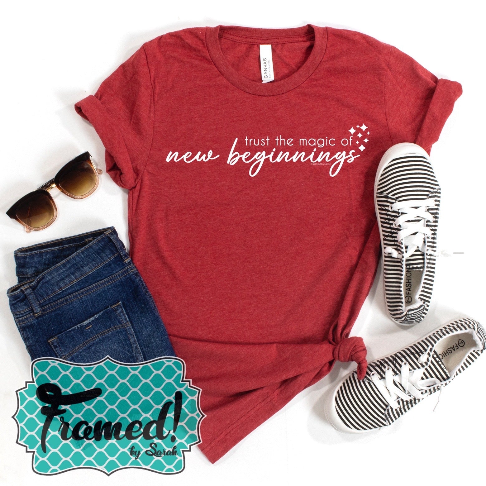 Trust the Magic of New Beginnings Graphic Tee (Med Only)