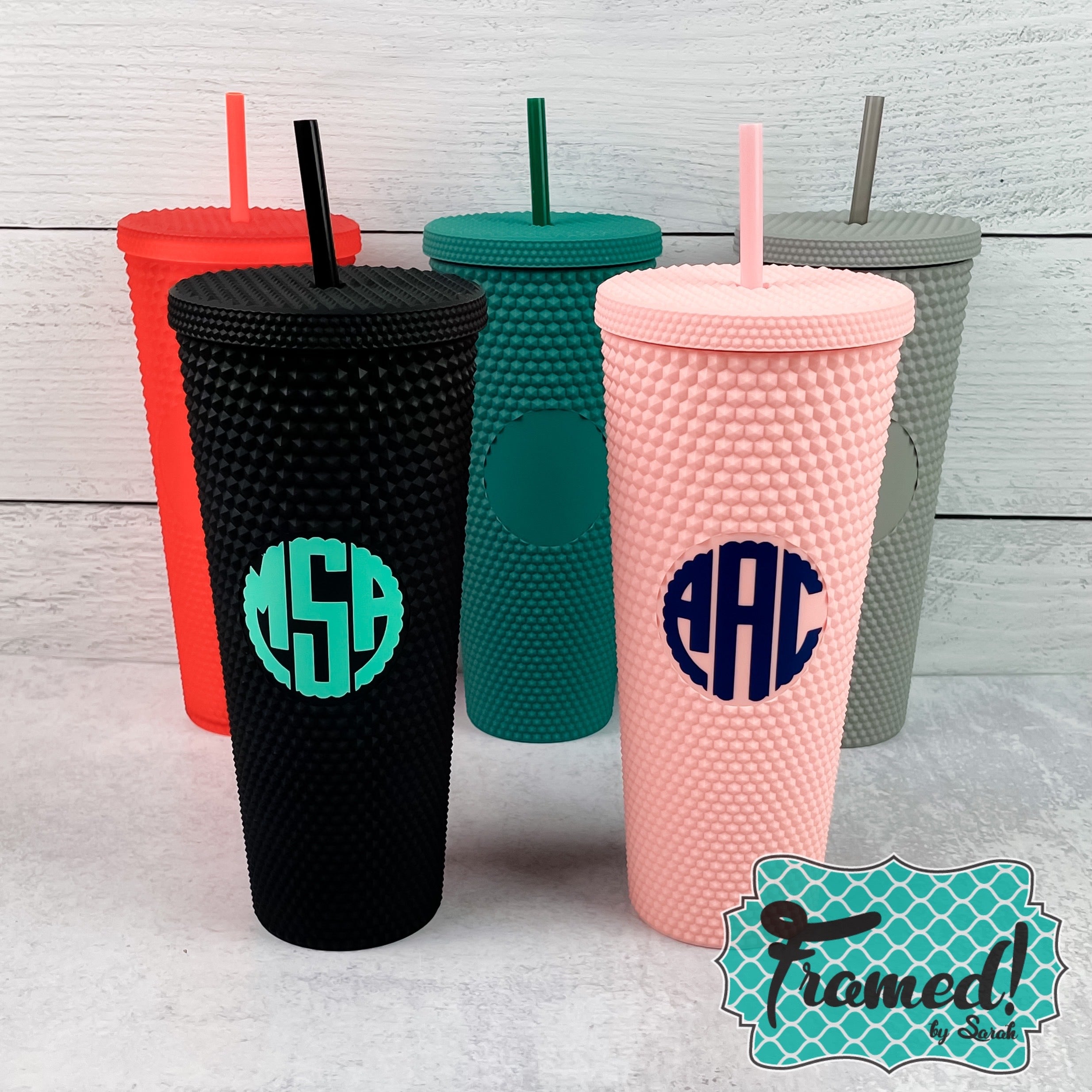 Black Studded Tumblers